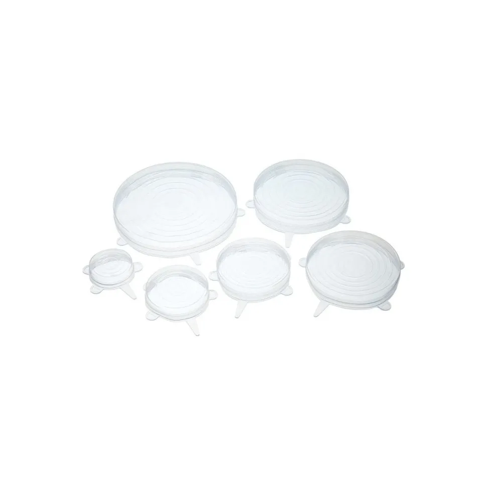 6-pk Silikonlokk gjenbrukbare