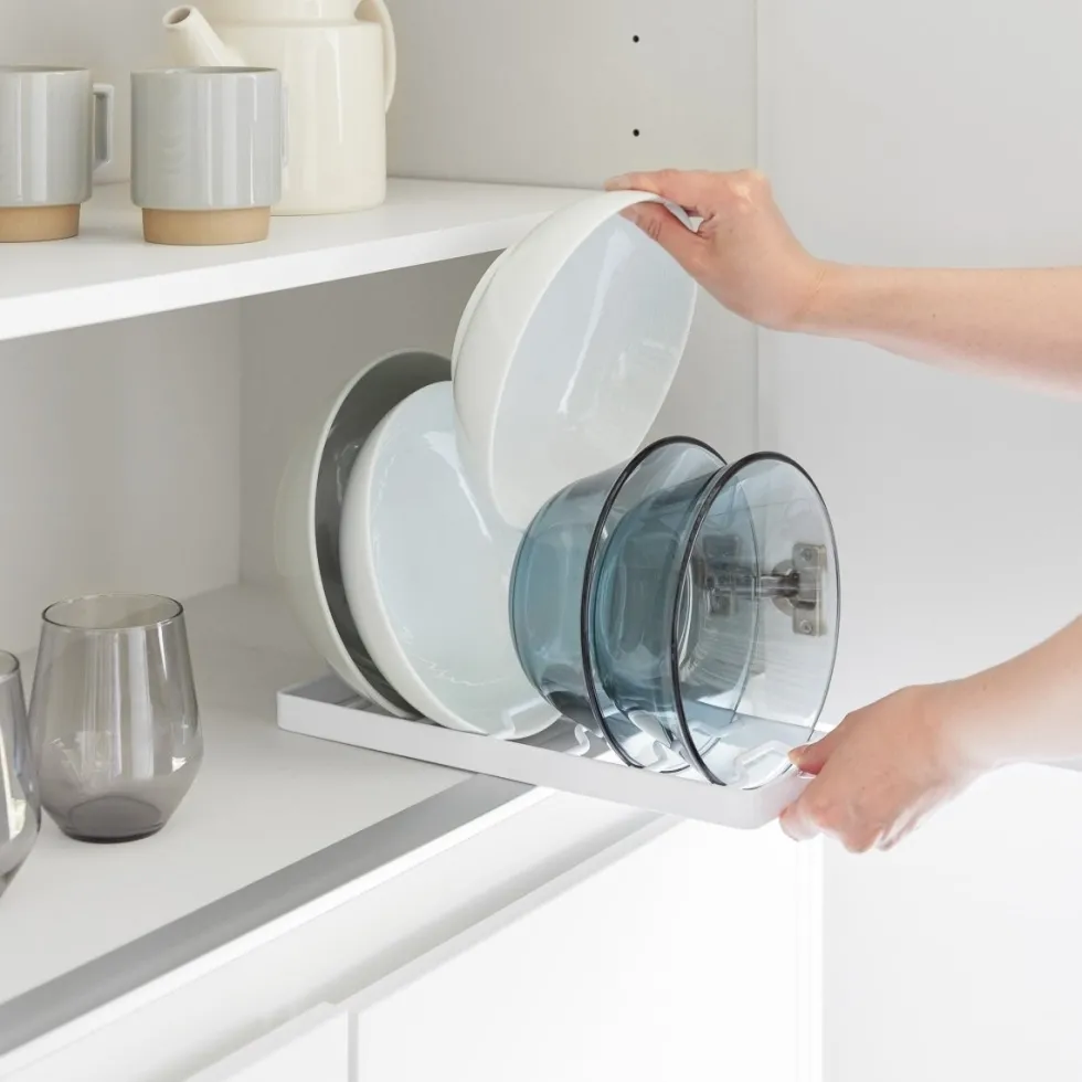 3-pk skål- og tallerkenstativ hvit