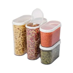 4-pk SmartStore Flip oppbevaringsboks med lokk