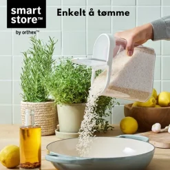 3-pk SmartStore Flip oppbevaringsboks med lokk 1,7 liter