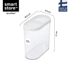 3-pk SmartStore Flip oppbevaringsboks med lokk 1,7 liter