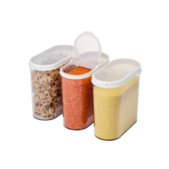 3-pk SmartStore Flip oppbevaringsboks med lokk 1,7 liter
