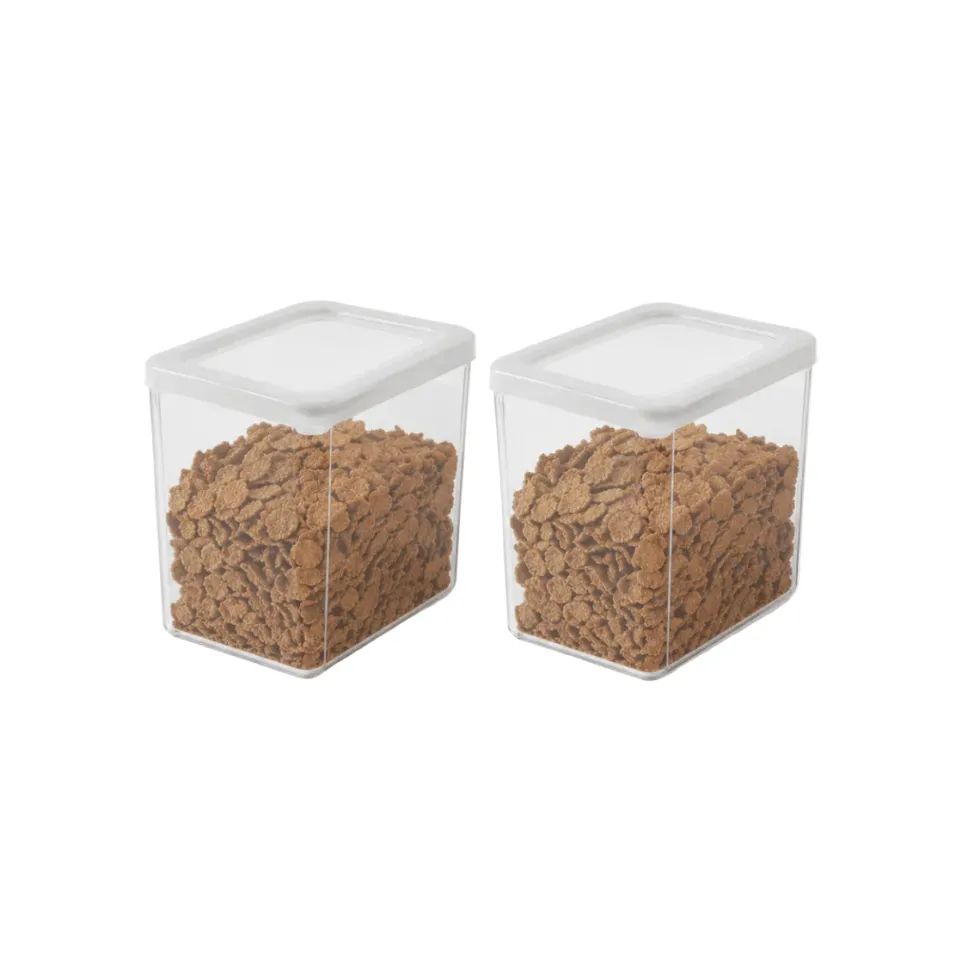 2-pk SmartStore vision oppbevaringsboks med lokk 3,5 liter