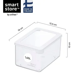 4-pk SmartStore Vision oppbevaringsboks med lokk 1,65 liter