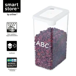 4-pk SmartStore vision oppbevaringsboks med lokk 1,6 liter