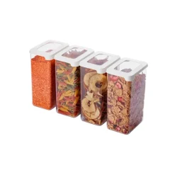 4-pk SmartStore vision oppbevaringsboks med lokk 1,6 liter