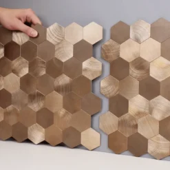 10-pk Sofie hexagon selvklebende veggfliser