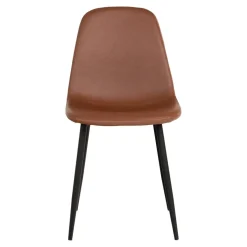 2-pk Stockholm spisestol brun PU-skinn