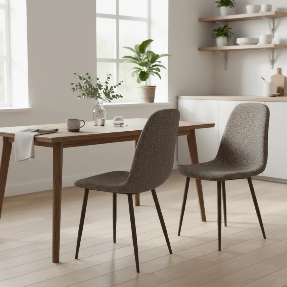2-pk Stockholm spisestol lys brun