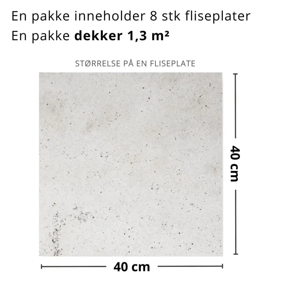 8-pk Sydney selvklebende fliser