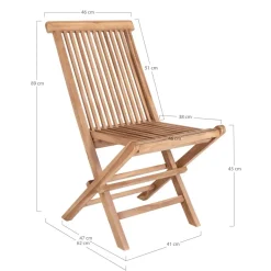 2-pk Toledo hagestol natur