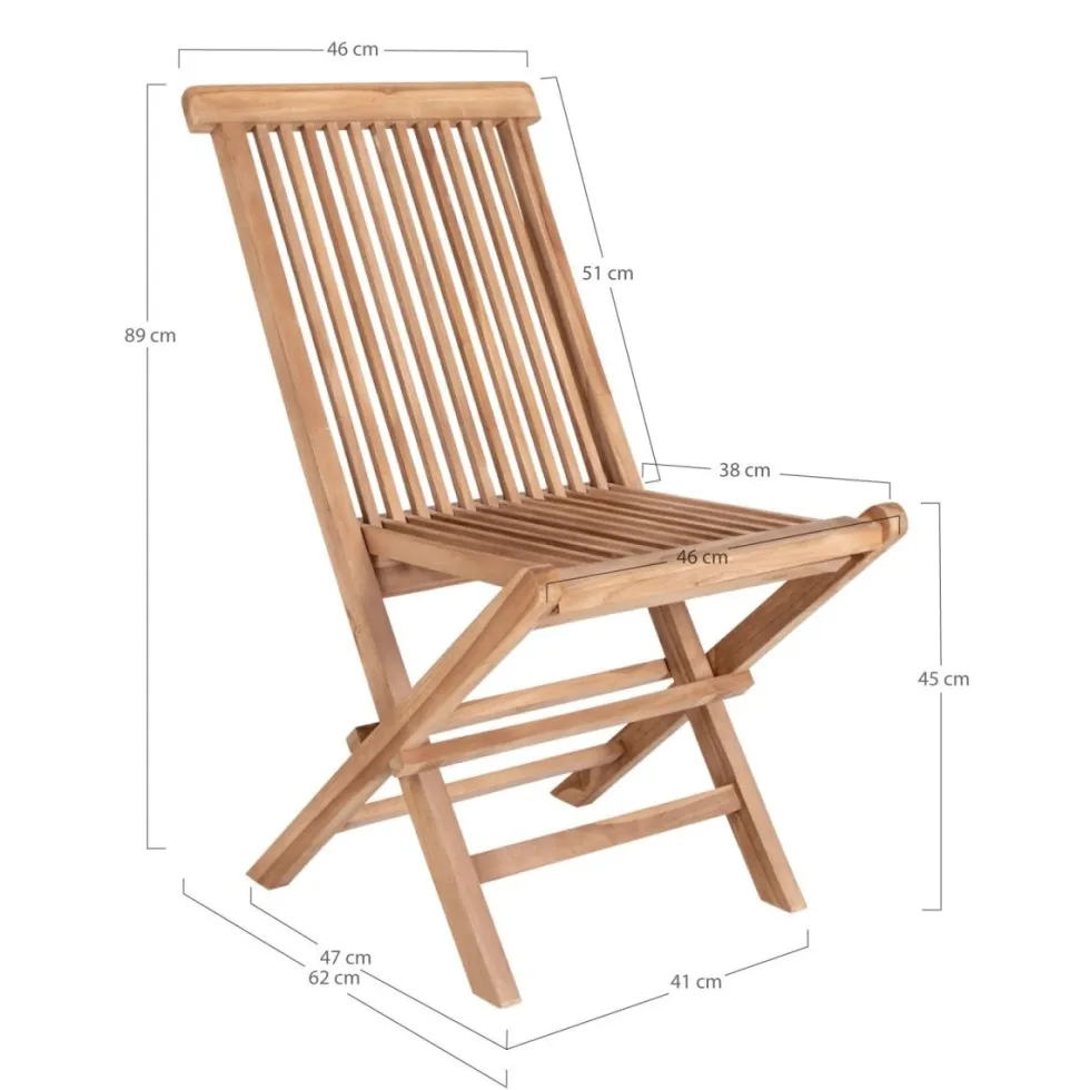 2-pk Toledo hagestol natur