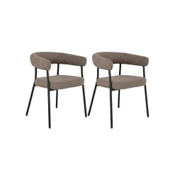 2-pk Trivio spisestol brun