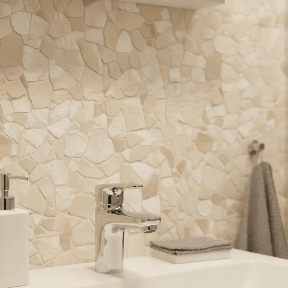 8-pk Tuscany Stone selvklebende fliser
