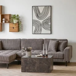 Prague sofabord brun 60 x 80 x 40 cm