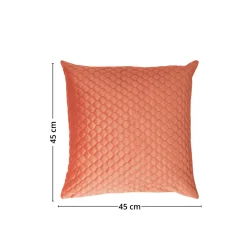 Putetrekk bikube velur rosa 45 x 45 cm