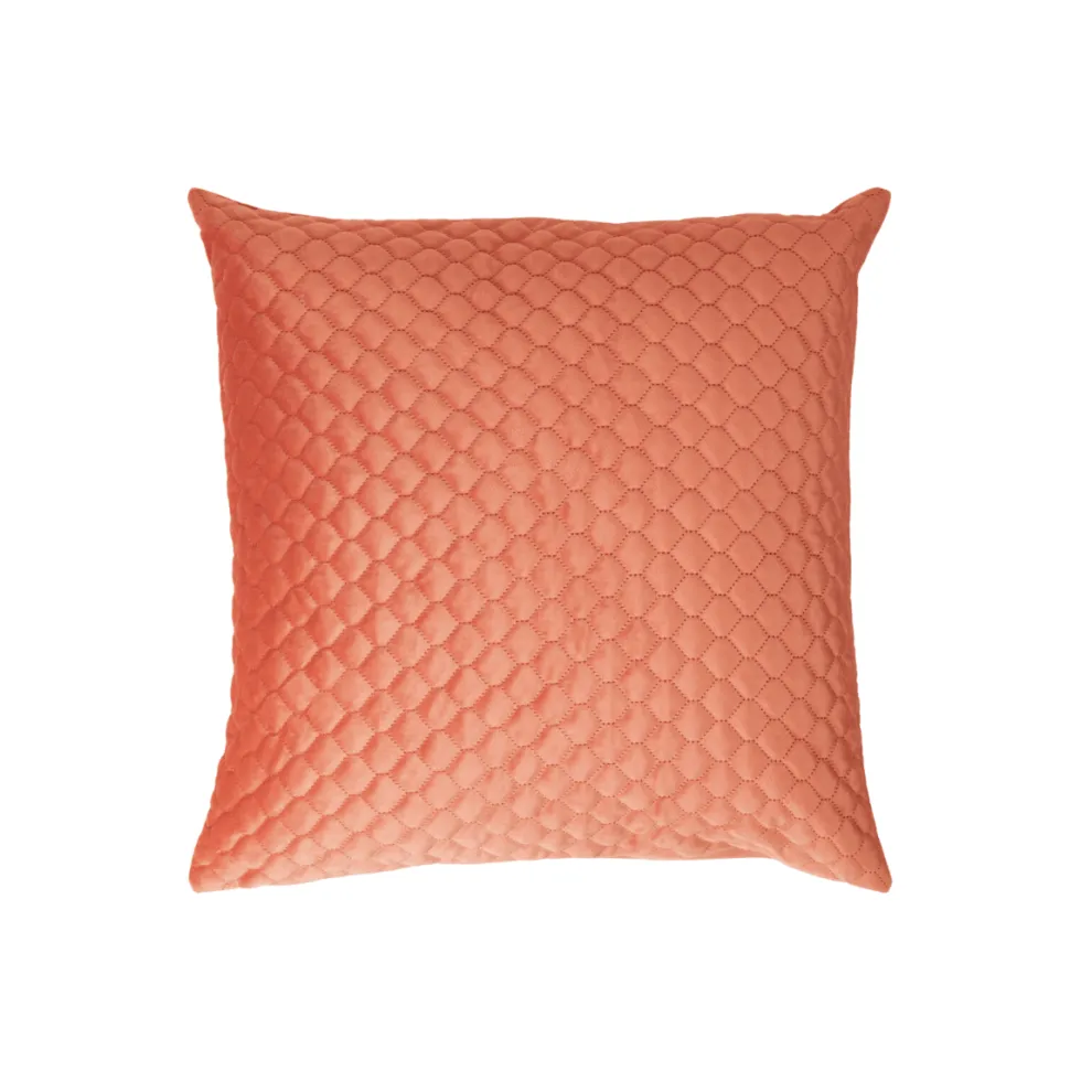 Putetrekk bikube velur rosa 45 x 45 cm