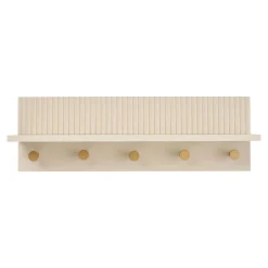 Rocca vegghylle beige med kroker