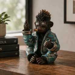 Rockeape figur blå/svart