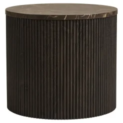 Rota sidebord, mørk brun ø45 cm