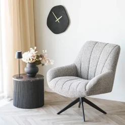 Rota sidebord, mørk brun ø45 cm