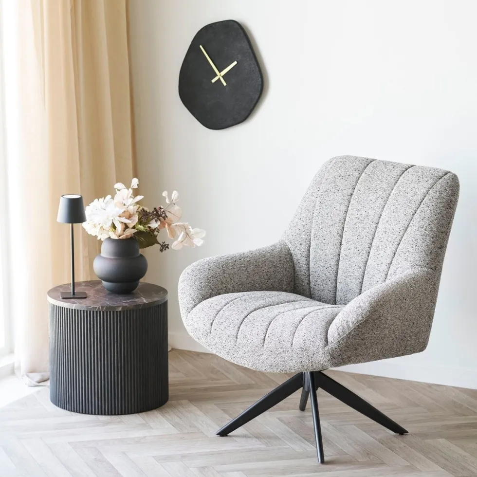 Rota sidebord, mørk brun ø45 cm
