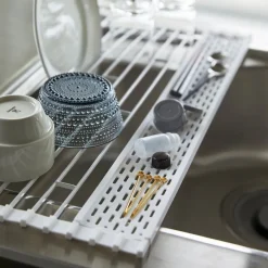 Sammenleggbar oppvaskrist hvit