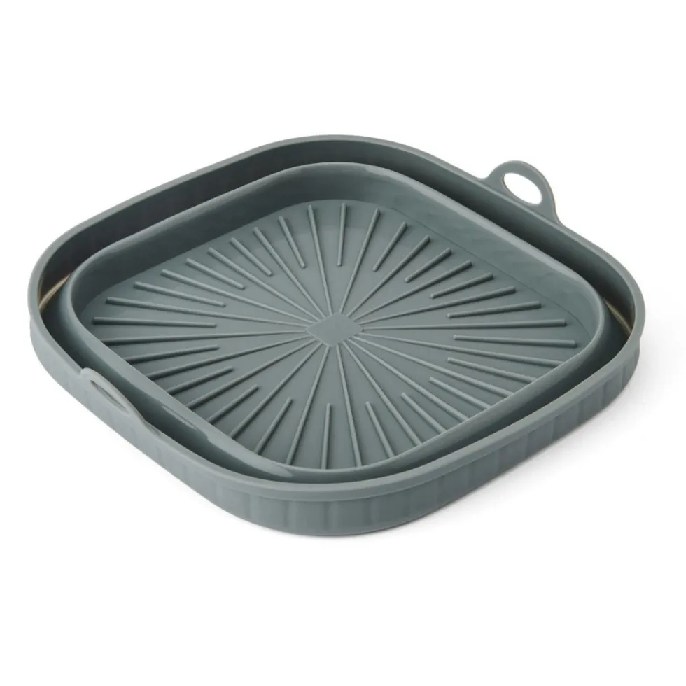 Sammenleggbart innlegg til airfryer i silikon 22 x 22 cm