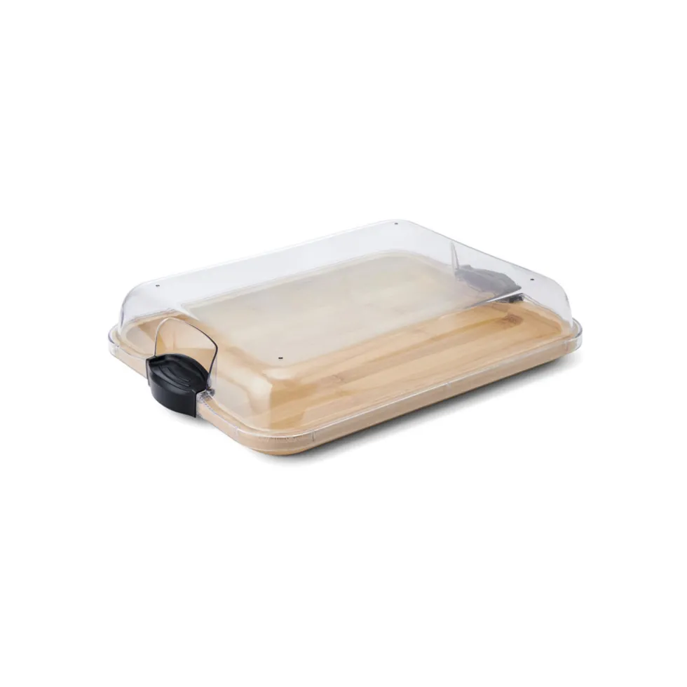 Serveringsbrett i bambus med lokk 28 x 35,3 cm