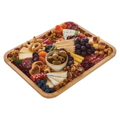 Serveringsbrett i bambus med lokk 28 x 35,3 cm