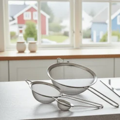 Siktsett i rustfritt stål 8, 14 og 20 cm