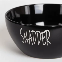 Skål keramikk sort snadder 25 x 10 cm