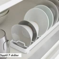 Skålstativ liten hvit 32 x 8,6 cm