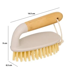 Skrubbebørste med bambushåndtak 14,5 cm