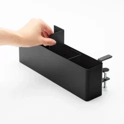 Smart oppbevaringsboks til bord, sort 30 x 10 cm
