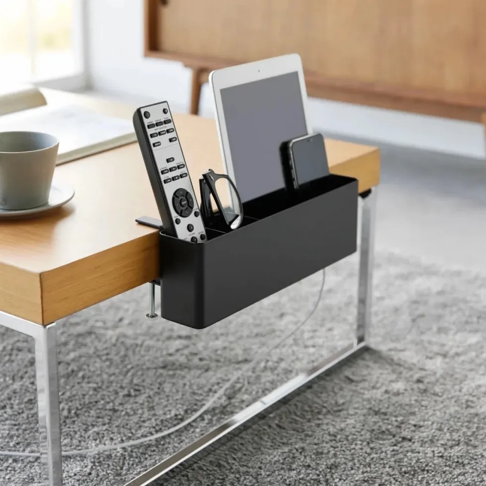 Smart oppbevaringsboks til bord, sort 30 x 10 cm