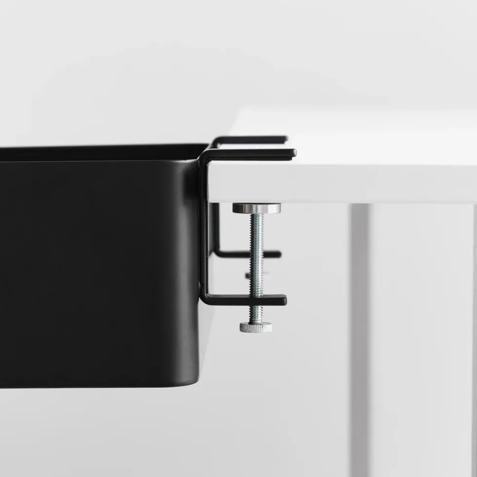 Smart oppbevaringsboks til bord, sort 30 x 18 cm