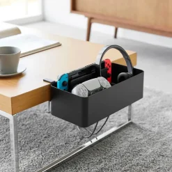 Smart oppbevaringsboks til bord, sort 30 x 18 cm