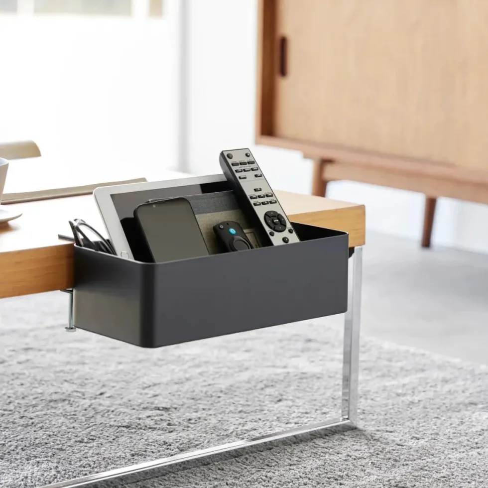 Smart oppbevaringsboks til bord, sort 30 x 18 cm
