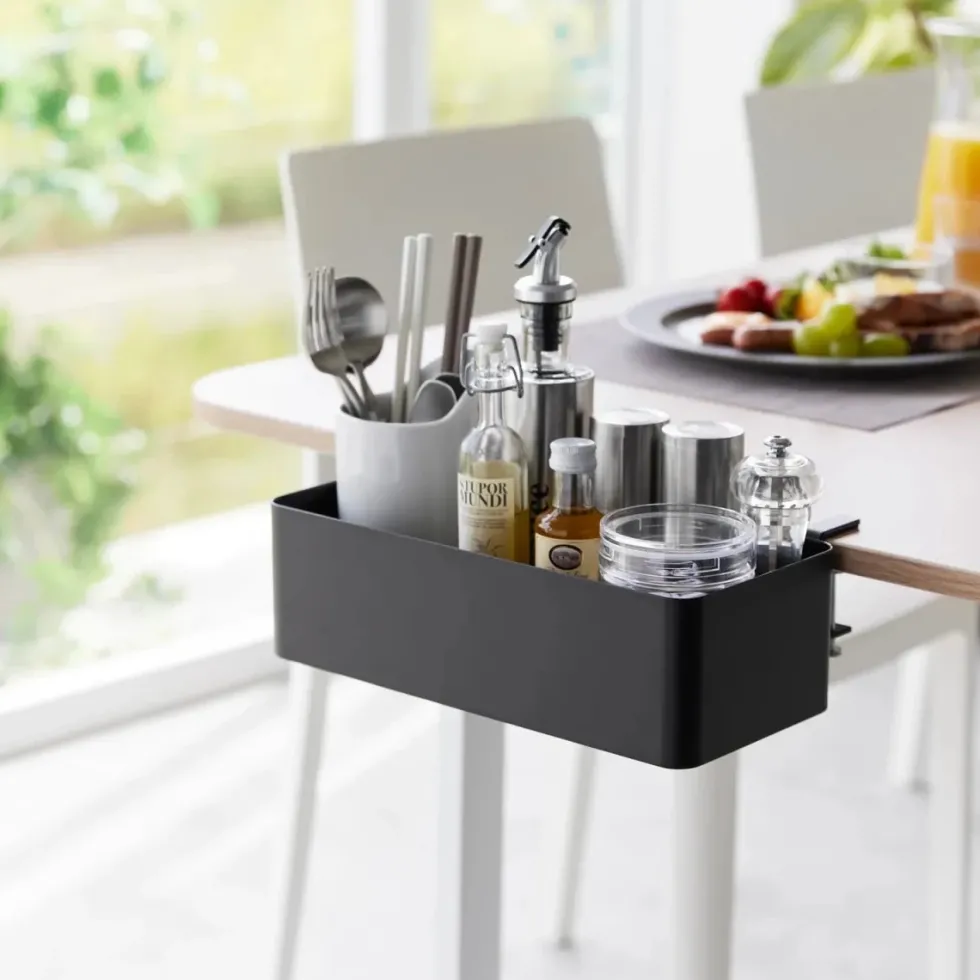 Smart oppbevaringsboks til bord, sort 30 x 18 cm