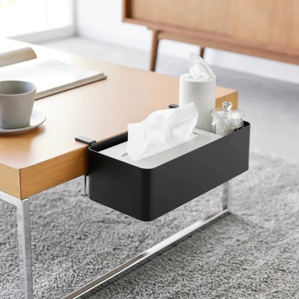 Smart oppbevaringsboks til bord, sort 30 x 18 cm