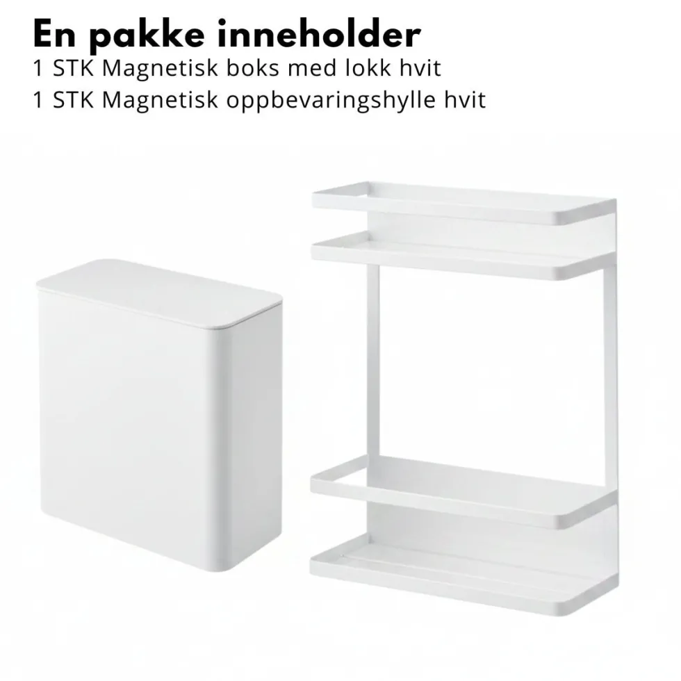 Smart sett til vaskemaskin hvit, 2 deler