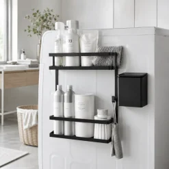 Smart sett til vaskemaskin sort, 2 deler
