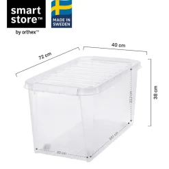 SmartStore™ Classic oppbevaringsboks med hjul og lokk 70 L