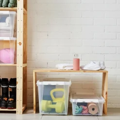 SmartStore™ Classic oppbevaringsboks med hjul og lokk 70 L