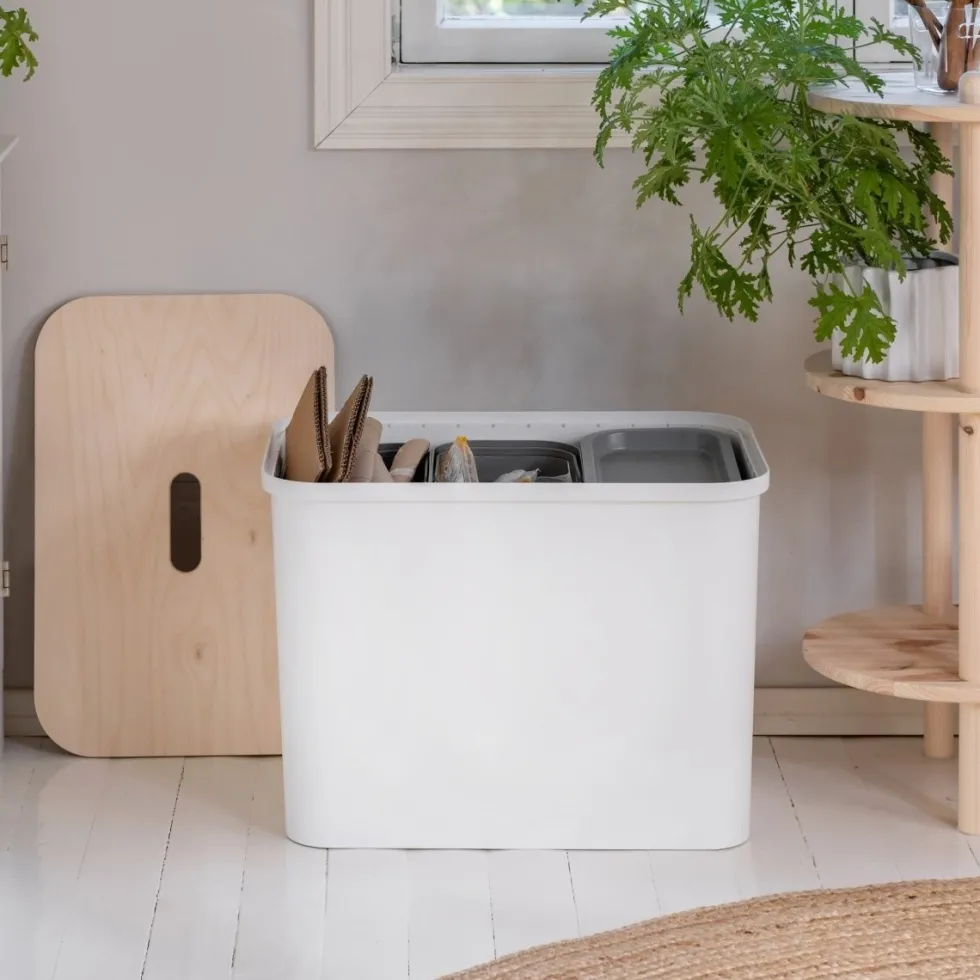 SmartStore™ Collect 76 L + Lokk sett hvit/natur