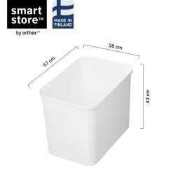 SmartStore™ Collect 76 L + Lokk sett hvit/natur
