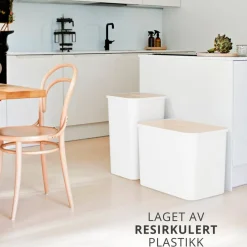 SmartStore™ Collect 76 L + Lokk sett hvit/natur