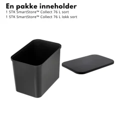 SmartStore™ Collect 76 L + Lokk sett sort