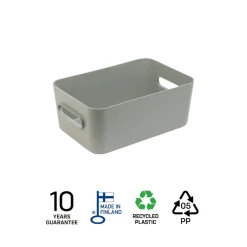 SmartStore Comfort M oppbevaringskurv 29,5 × 19,5 × 12 cm salviegrønn